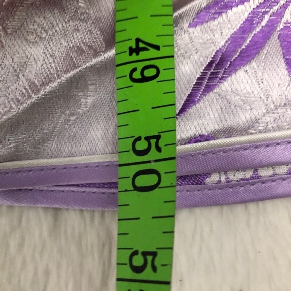 Womens Oriental Dress. Silver And Purple. Size 17” Pit To Pit. Small - Picture 9 of 9